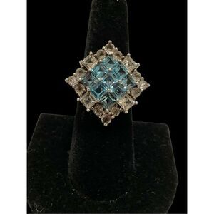 14 Carat Blue Topaz Ring